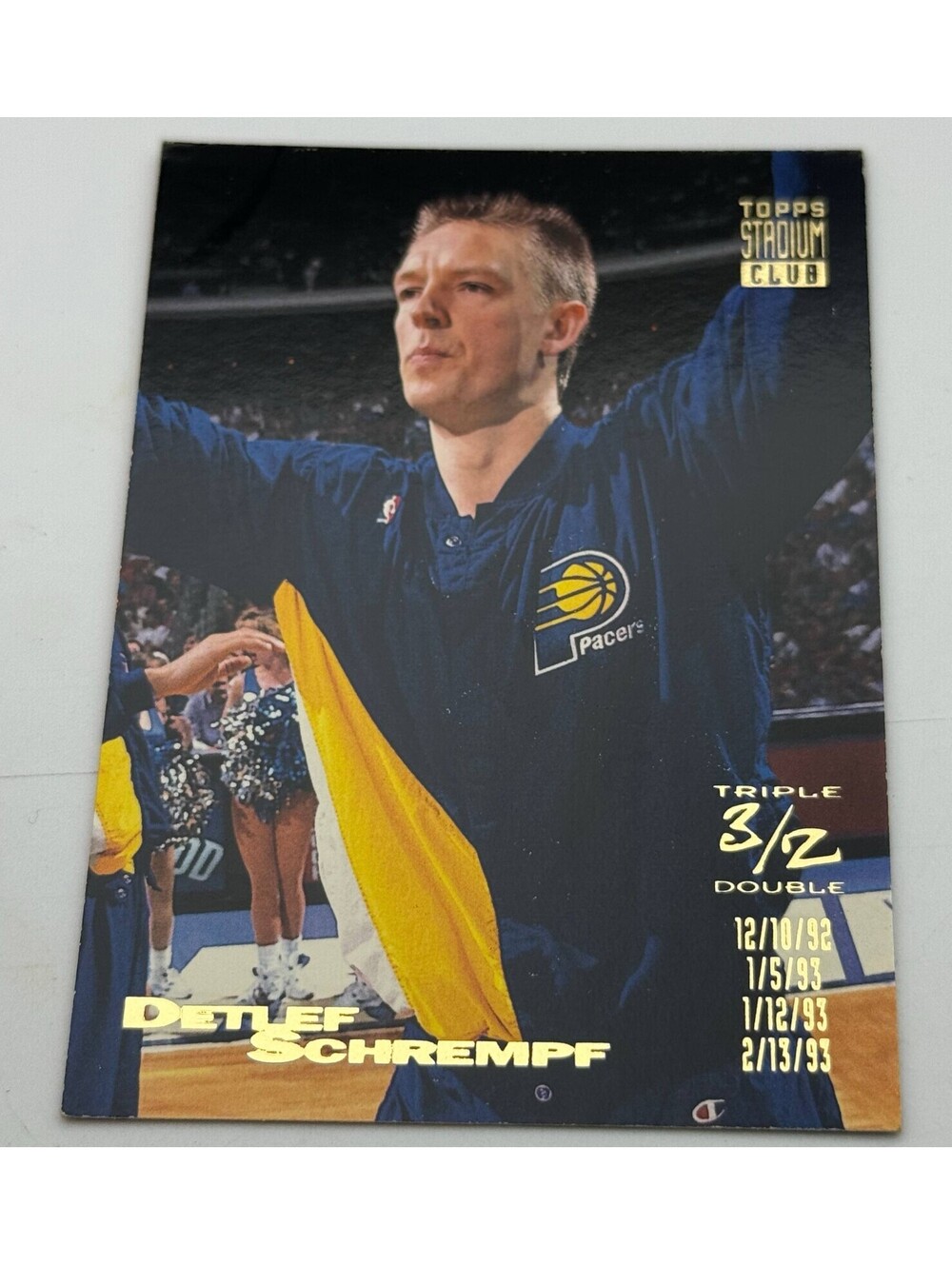 DETLEF SCHREMPF - 1993-94 Stadium Club - #5 - Pacers